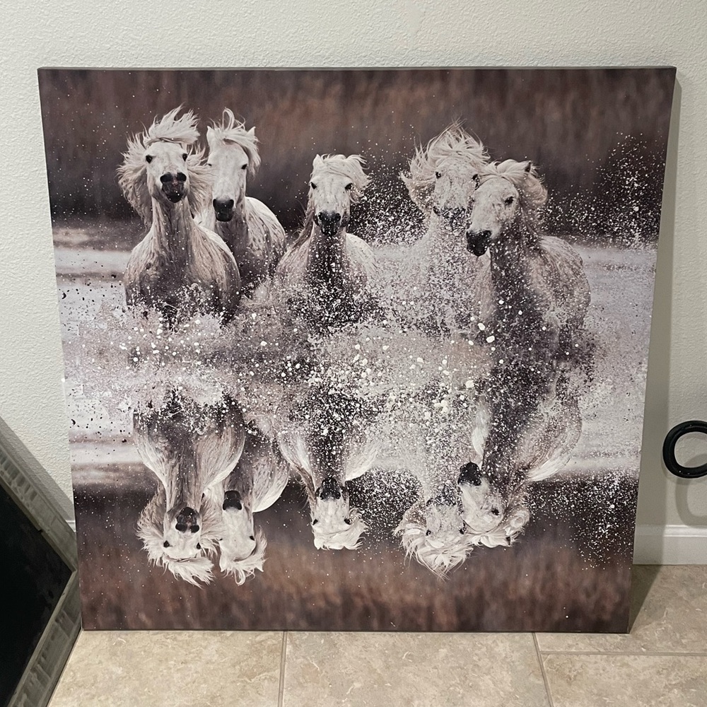 Canvas wall art.